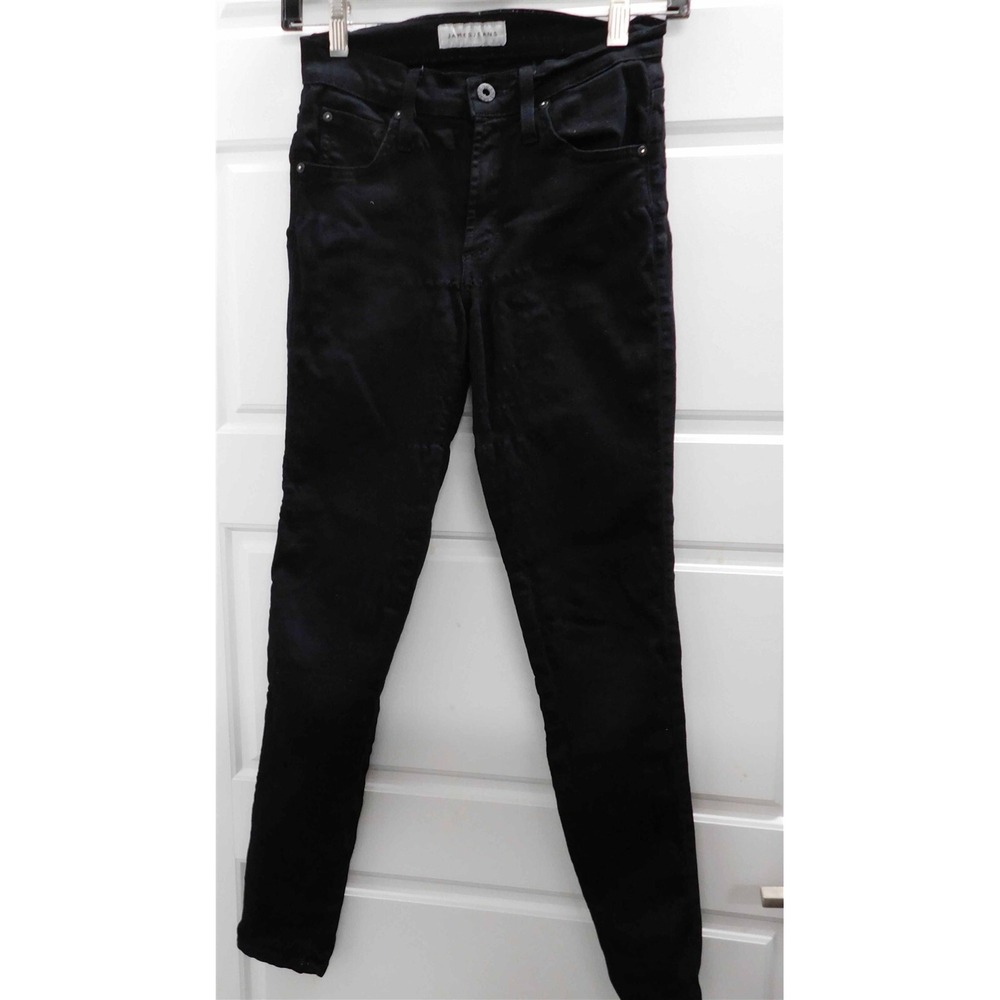 James Jeans Twiggy Ankle Black Straight Leg‎ Stretch Jeans 24